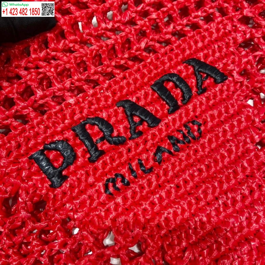 Geanta Tote Replica Prada 1bg393 Rafia Rosie