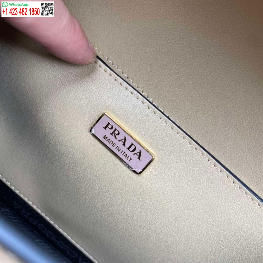 çoğaltma Prada 1bd320 Prada Emblème Saffiano Omuz çantası Taba