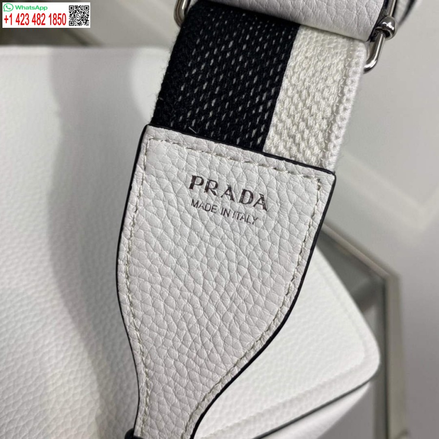 Replika Prada 1bd314 Bőr Válltáska Fehér