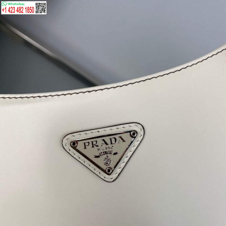 Replika Prada 1BC499 Cleo Umhängetasche Aus Gebürstetem Farbverlaufsleder In Beige