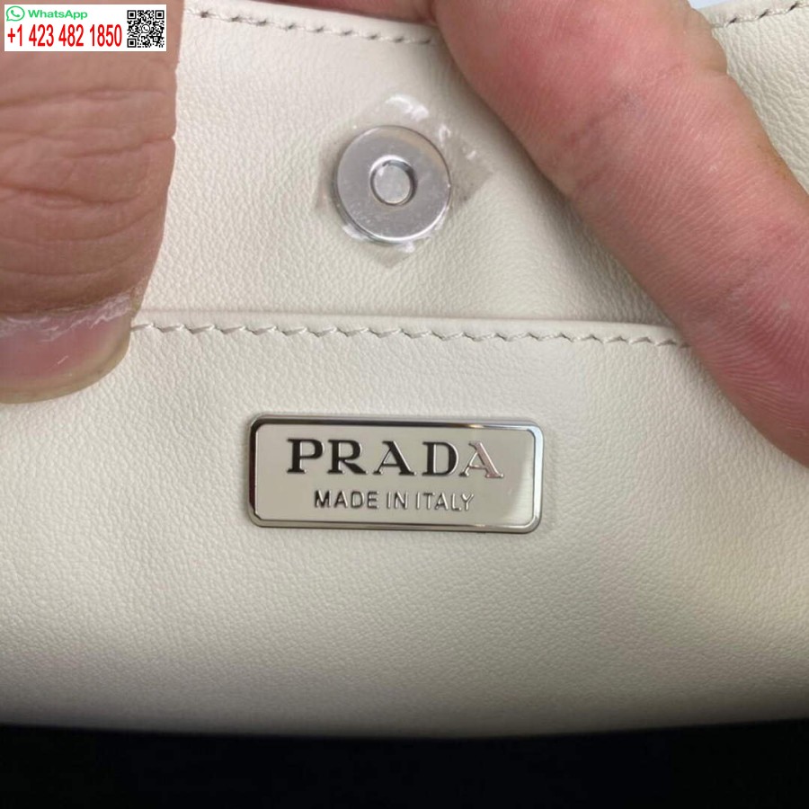 Replika Prada 1BC499 Cleo Umhängetasche Aus Gebürstetem Farbverlaufsleder In Beige