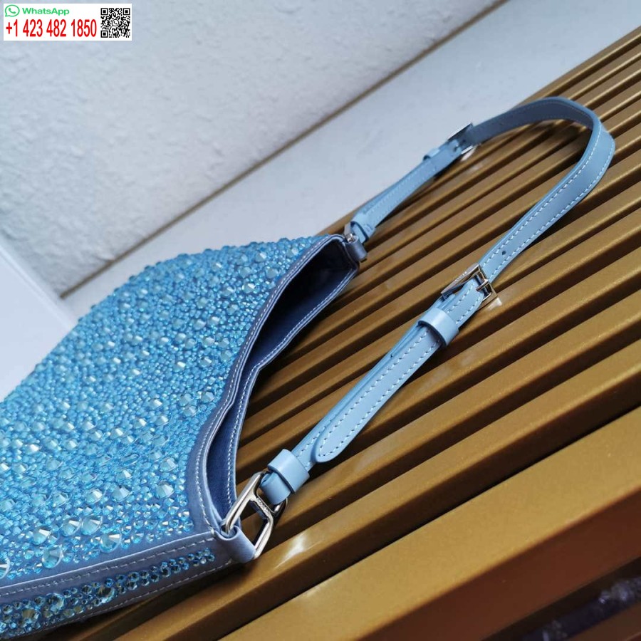 Replica Prada 1bc169 Prada Cleo Satiinilaukku, Jossa Applikaatiot Vaaleanpunainen