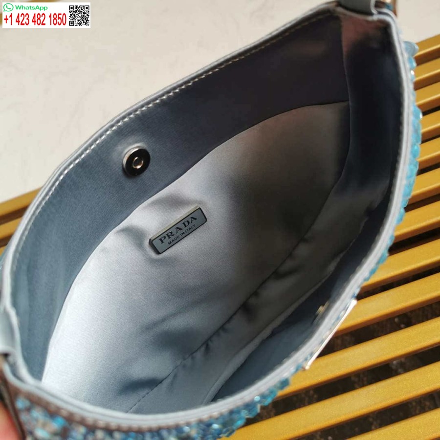 Replica Prada 1bc169 Prada Cleo Satiinilaukku, Jossa Applikaatiot Vaaleanpunainen