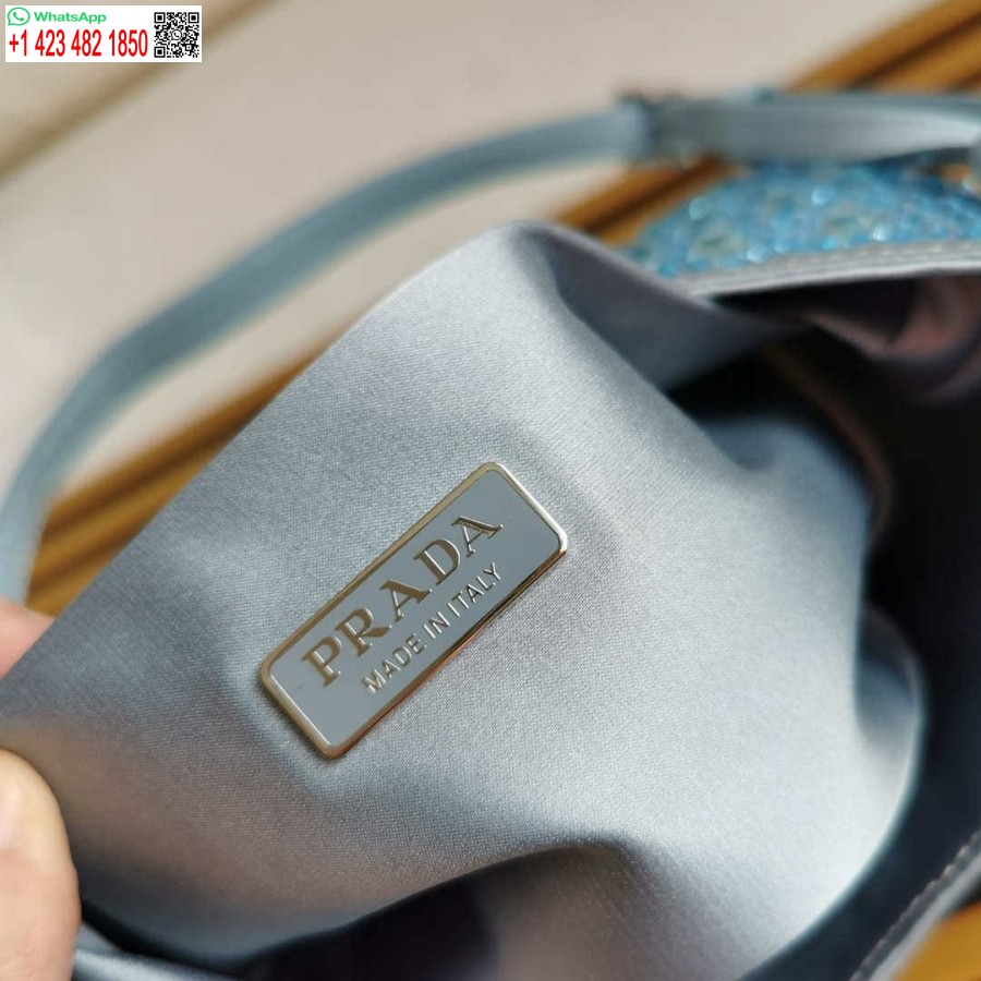 Replica Prada 1bc169 Prada Cleo Satiinilaukku, Jossa Applikaatiot Vaaleanpunainen