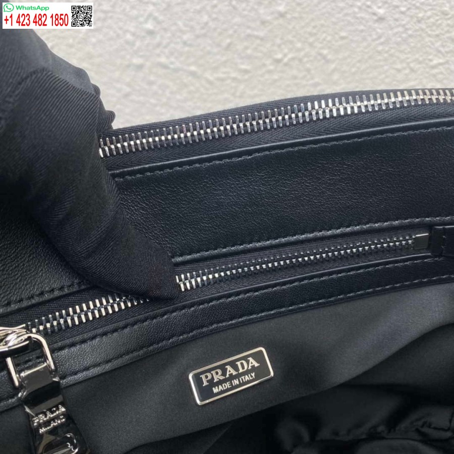 Réplica Prada 1ba896 Prada Galleria Saffiano Bolsa Pequena De Couro Preto