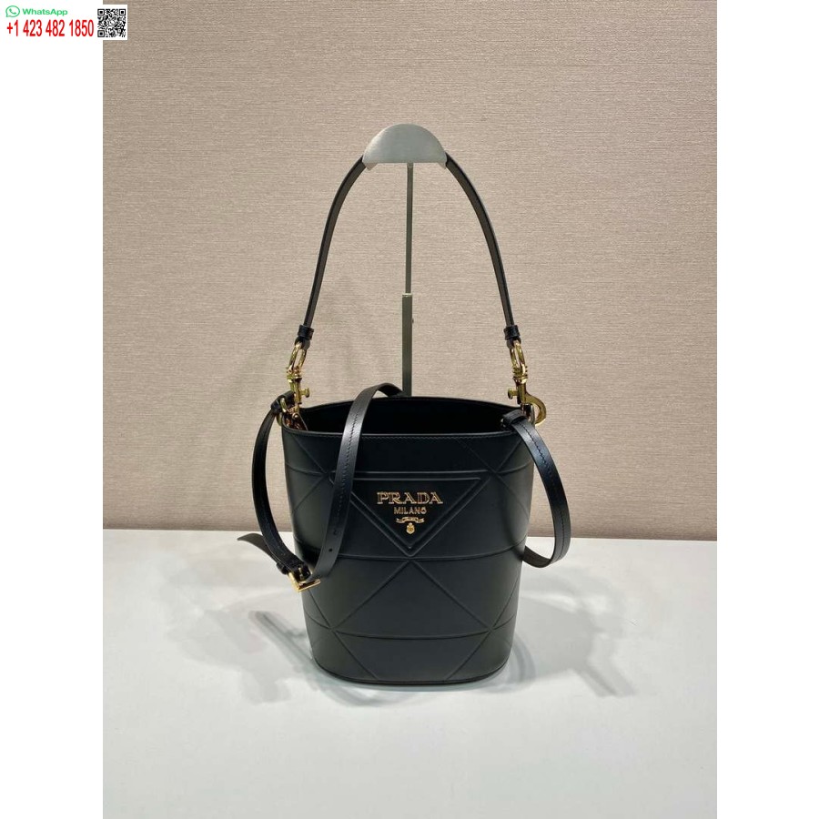 Replica Prada 1BA380 Small Saffiano Leather Prada Bucket Bag