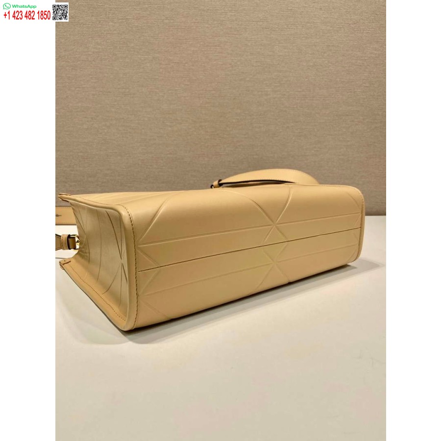 Réplica Prada 1ba379 Pequena Bolsa Prada Symbole De Couro Com Pesponto Damasco