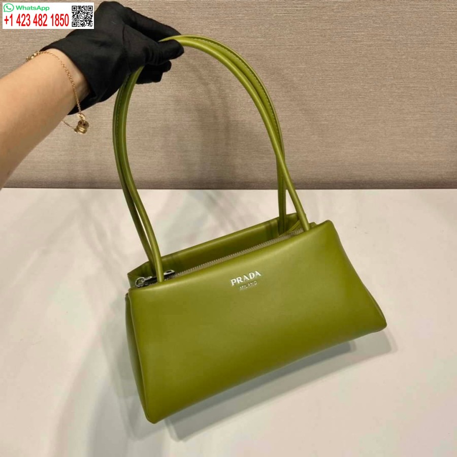 Replica Prada 1ba368 Borsa Mini-bag In Pelle Verde