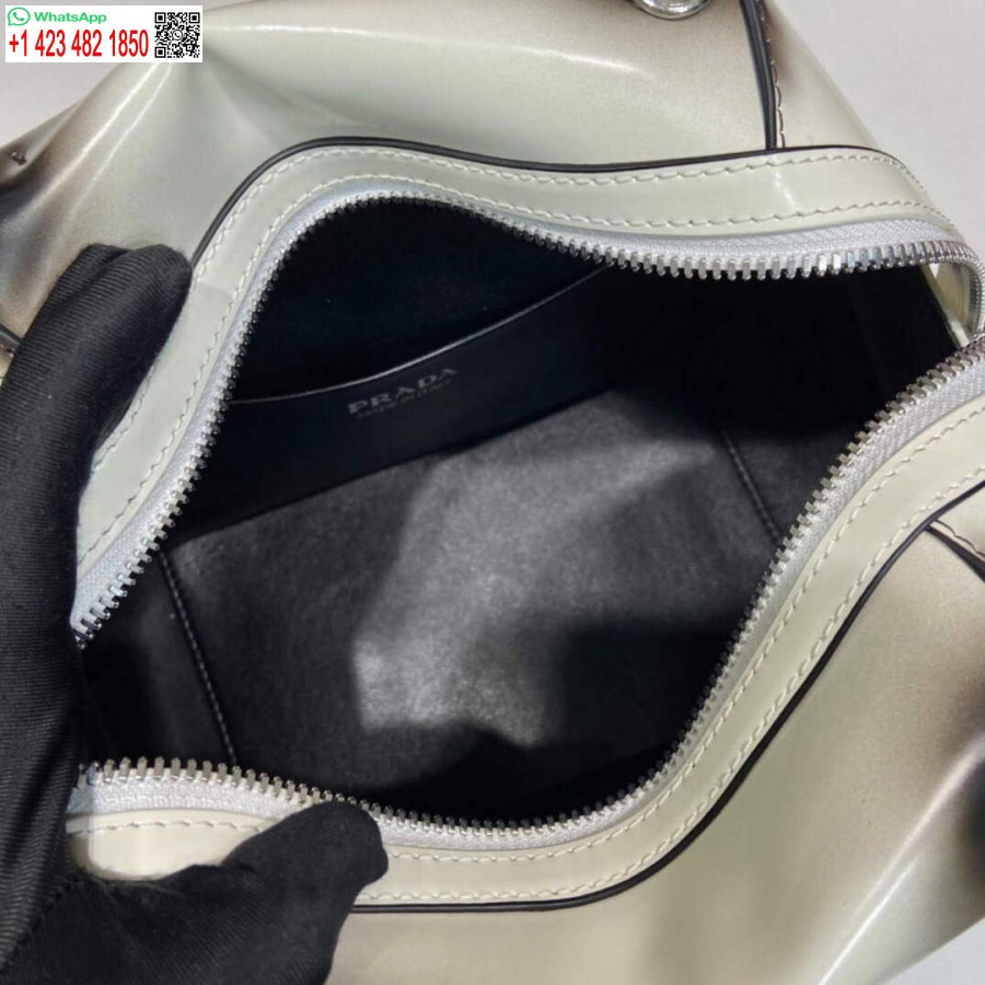Replika Prada 1ba366 Mała Torebka Prada Supernova Ze Szczotkowanej Skóry W Kolorze Białym