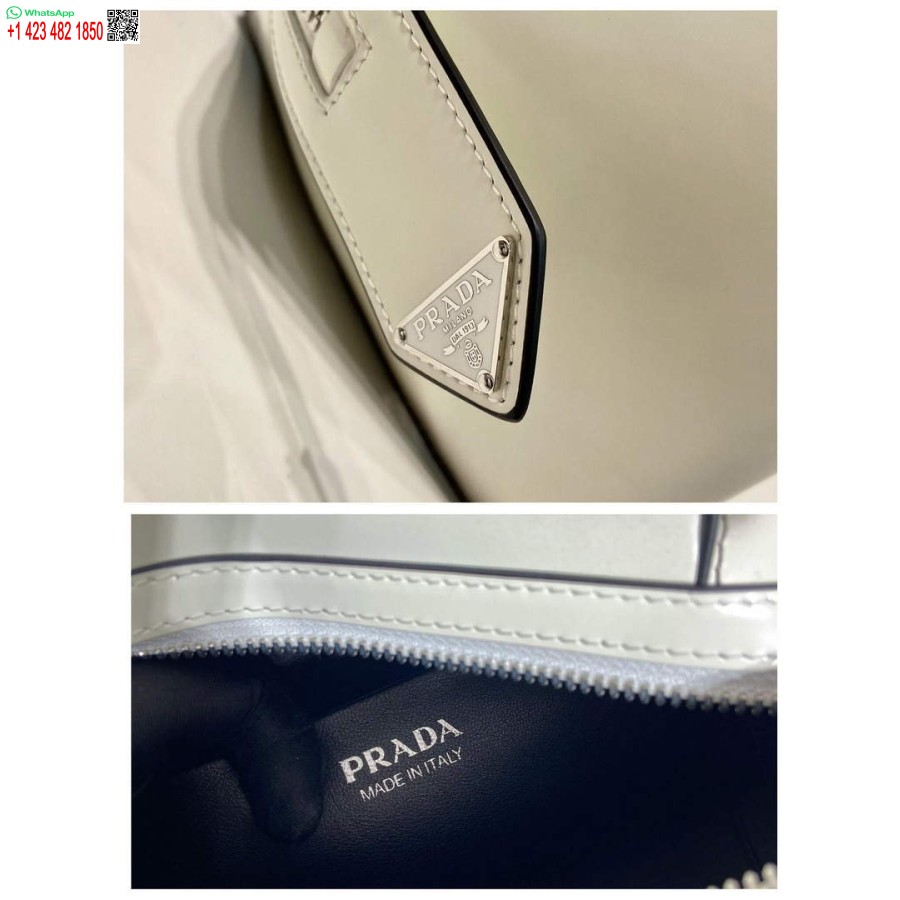 Replika Prada 1ba366 Mała Torebka Prada Supernova Ze Szczotkowanej Skóry W Kolorze Białym