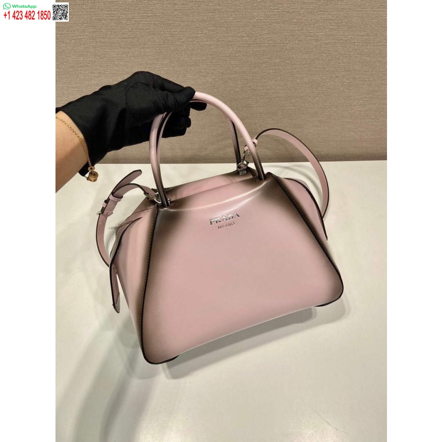 Replica Prada 1BA366 Small brushed leather Prada Supernova handbag Alabaster S