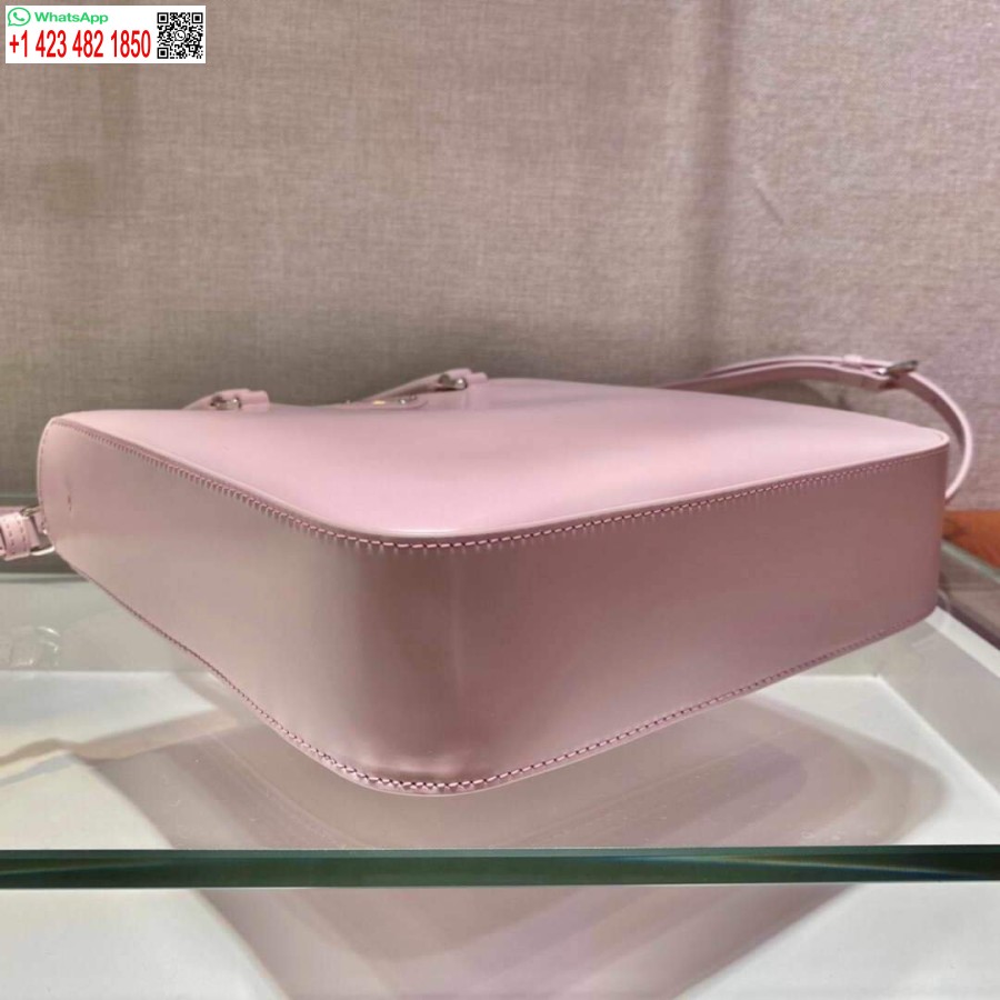 Replica Prada 1ba330 Väska I Borstad Läder Rosa