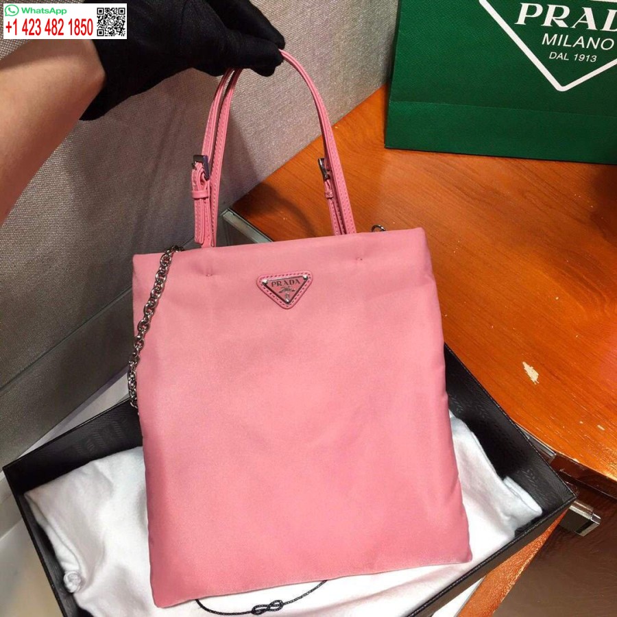 Réplique Prada 1ba252 Sac à Main En Nylon Rose