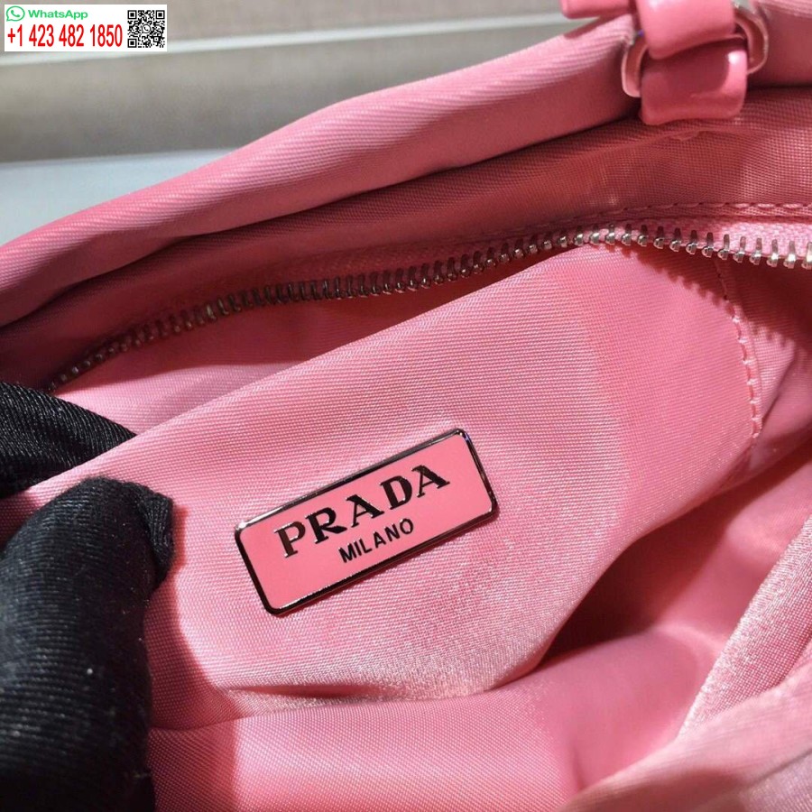 Réplique Prada 1ba252 Sac à Main En Nylon Rose