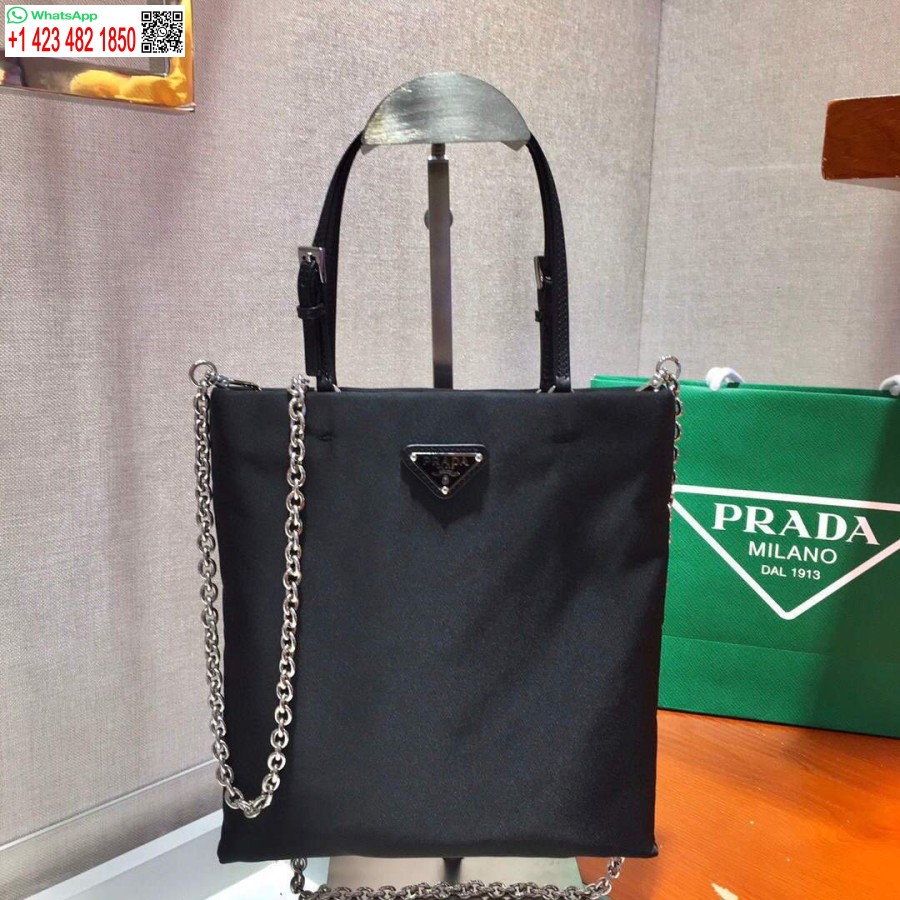 Replica Prada 1BA252 Nylon Handbag Black