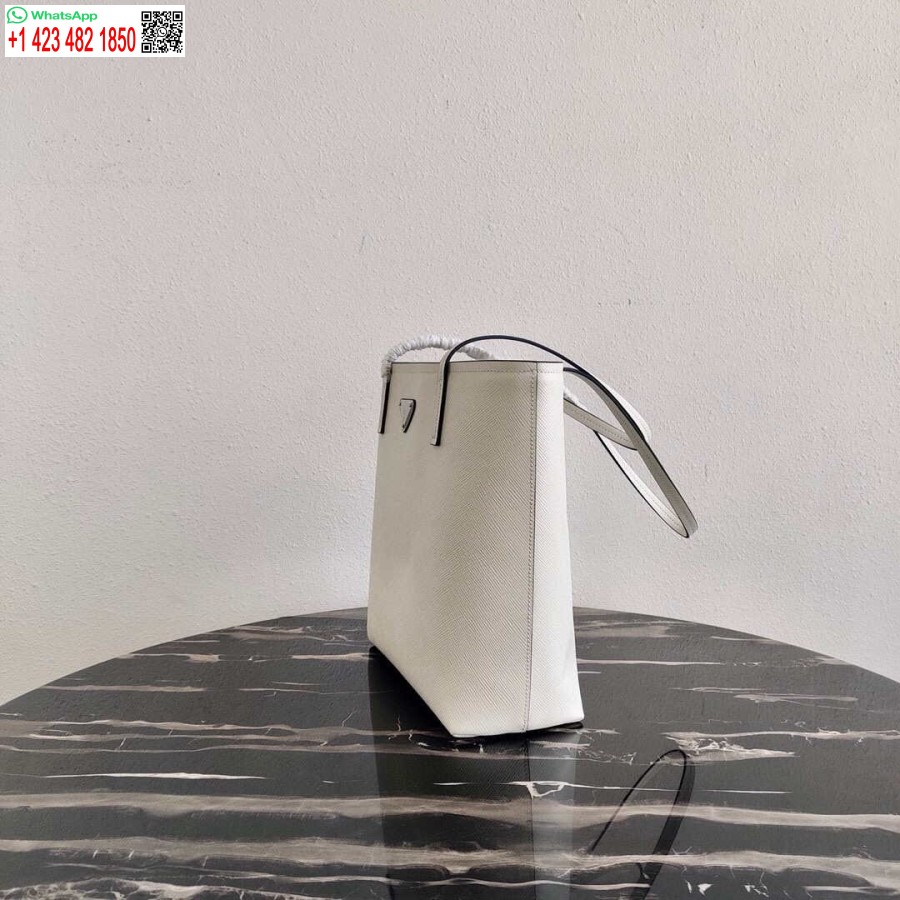 Replika Prada Saffiano Deri 1bg342 çanta Beyaz