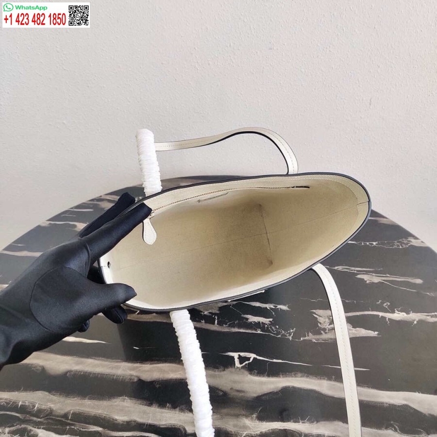 Replika Prada Saffiano Deri 1bg342 çanta Beyaz