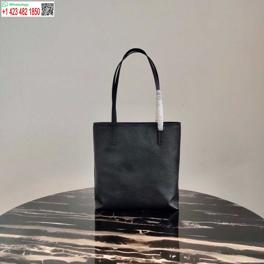 Réplique Prada Cuir Saffiano 1bg342 Fourre-tout Noir