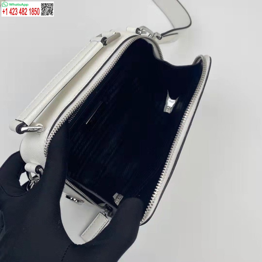 レプリカプラダ 2VH070 ブリックレザーバッグ ホワイト