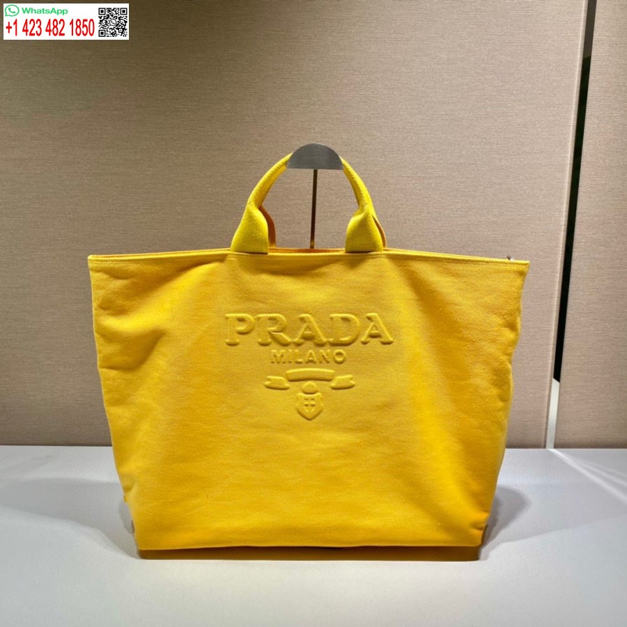 Replica Borsa A Tracolla Tote Trapano Prada 1bg395 Gialla