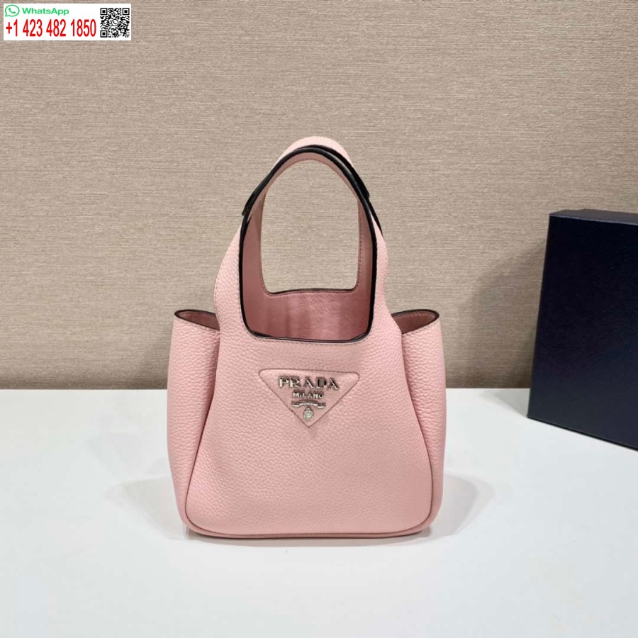 Replik Prada 1BG335 Tote Leder Eimer Handtasche Rosa