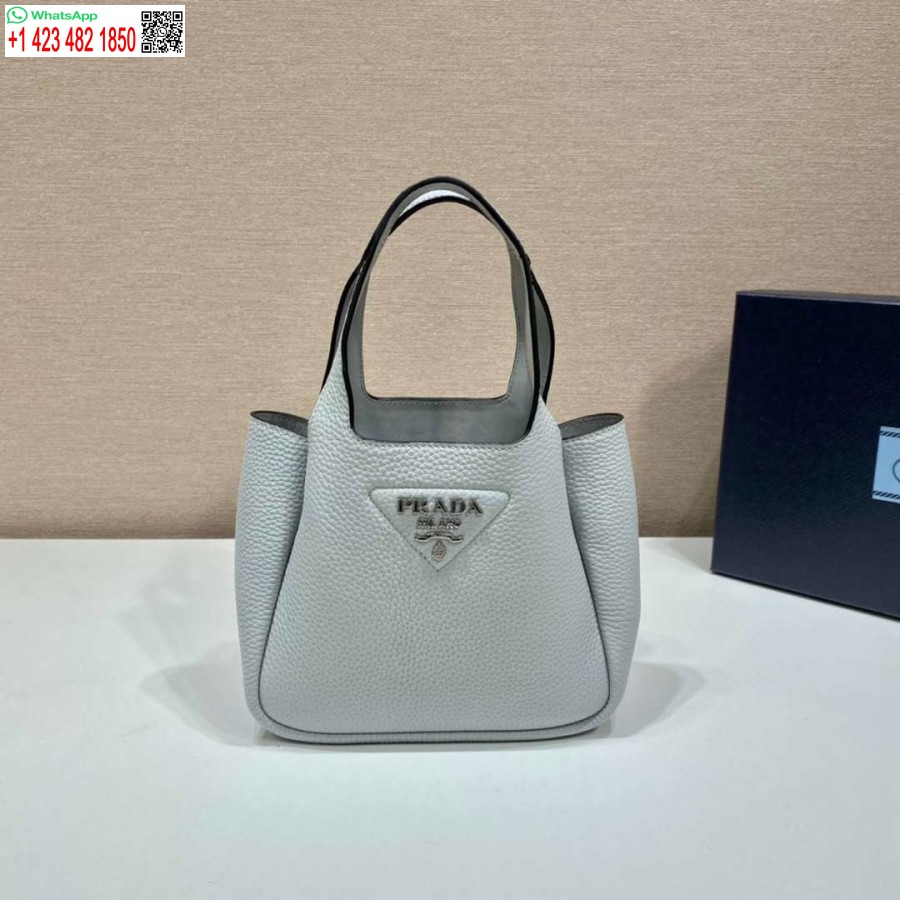 Replik Prada 1BG335 Tote Leder Eimer Handtasche Hellblau