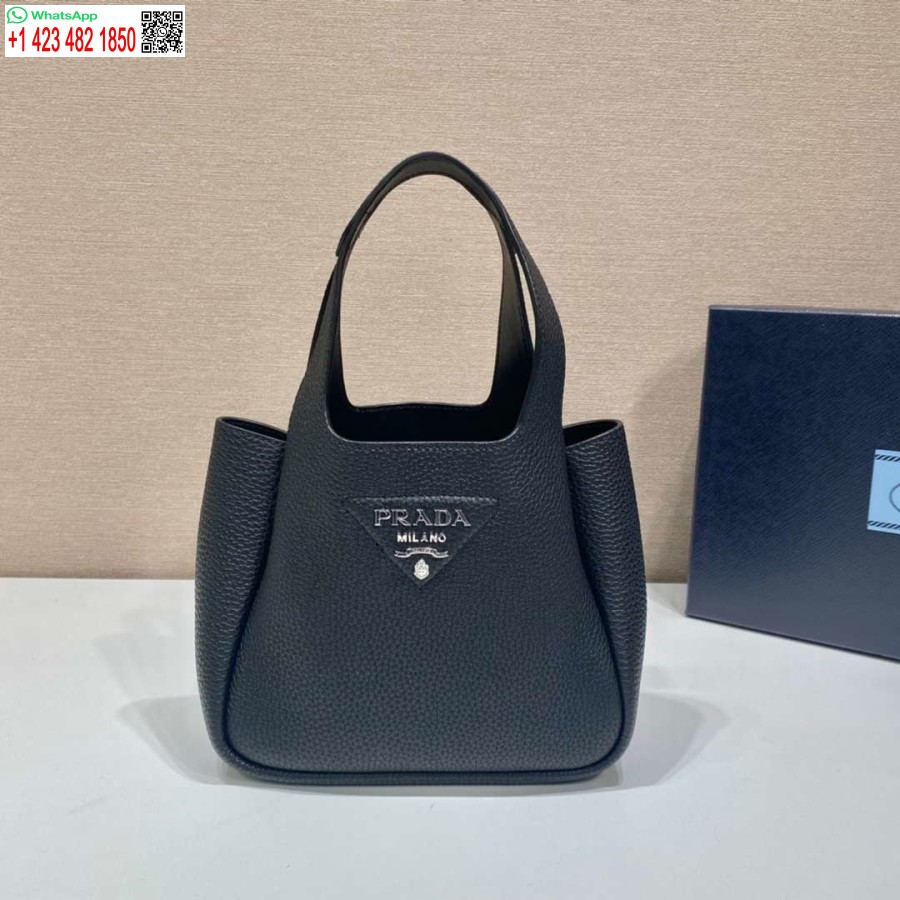 Replica Prada 1bg335 Borsa A Secchiello In Pelle Tote Nera