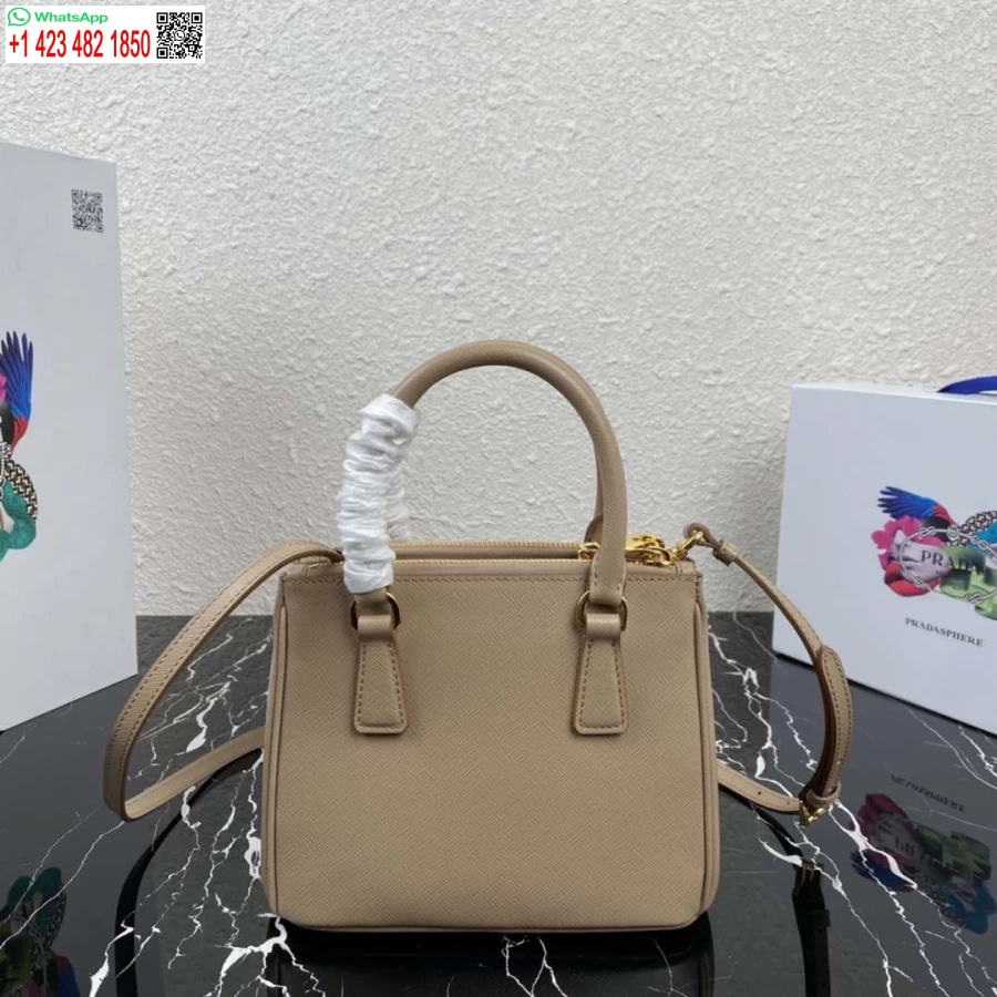 Replika Prada 1ba906 Prada Galleria Saffiano Læder Mini-taske Apiroct