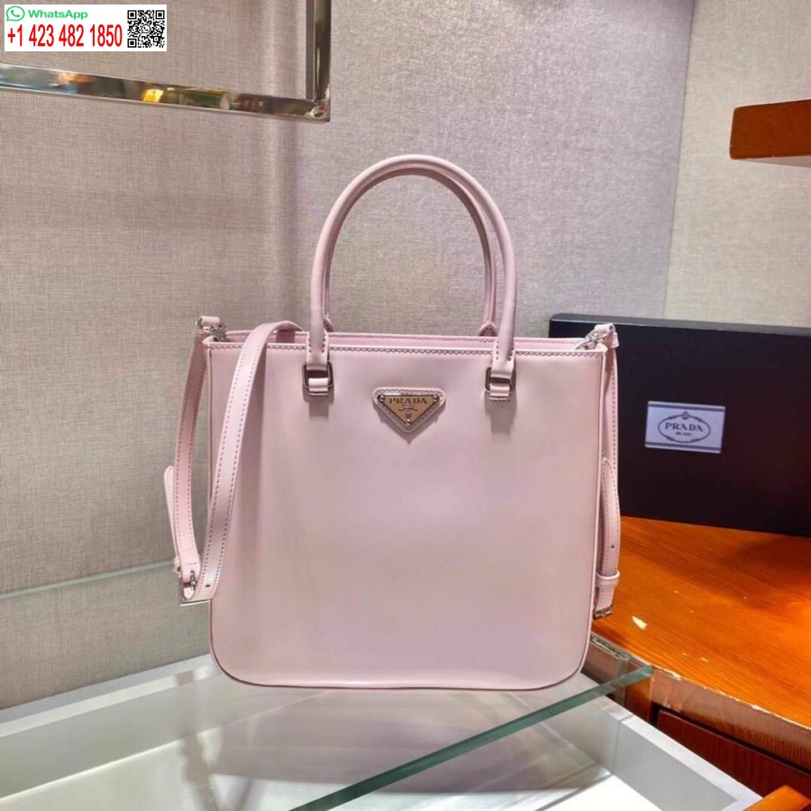 Replica Prada 1ba330 Borsa Tote In Pelle Spazzolata Rosa